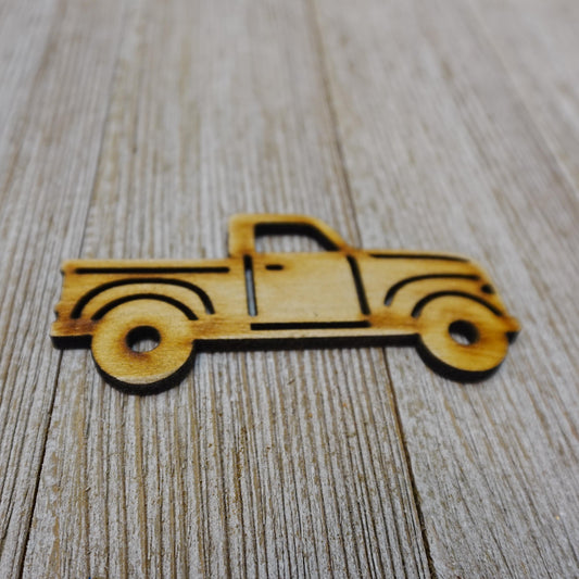 Pick-up truck shape Wood Craft Cutout, Wood Craft Supply, Unfinished Wood Blank, Laser Cut Shapes, DIY Embellishment, Ships Fast