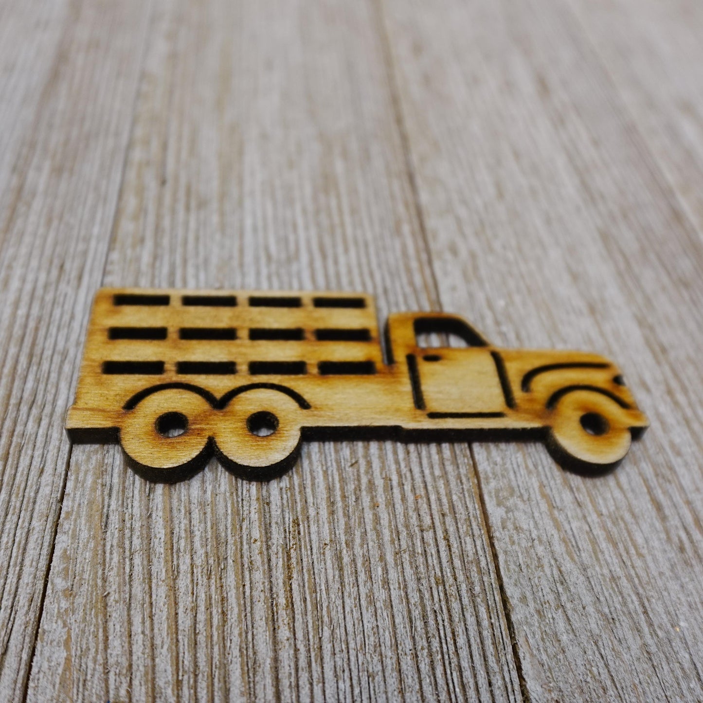 Farm Truck Shape Wood Craft Cutout, Wood Craft Supply, Unfinished Wood Blank, Laser Cut Shapes, DIY Embellishment, Ships Fast