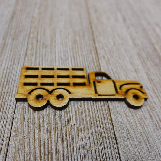 Farm Truck Shape Wood Craft Cutout, Wood Craft Supply, Unfinished Wood Blank, Laser Cut Shapes, DIY Embellishment, Ships Fast