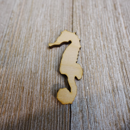 Seahorse Wood Craft Cutout, Wood Craft Supply, Unfinished Wood Blank, Laser Cut animal Shapes, DIY Embellishment, Ships Fast