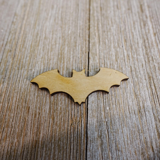 Bat Wood Craft Cutout, Wood Craft Supply, Unfinished Wood Blank, Laser Cut Shapes, DIY Embellishment, Ships Fast