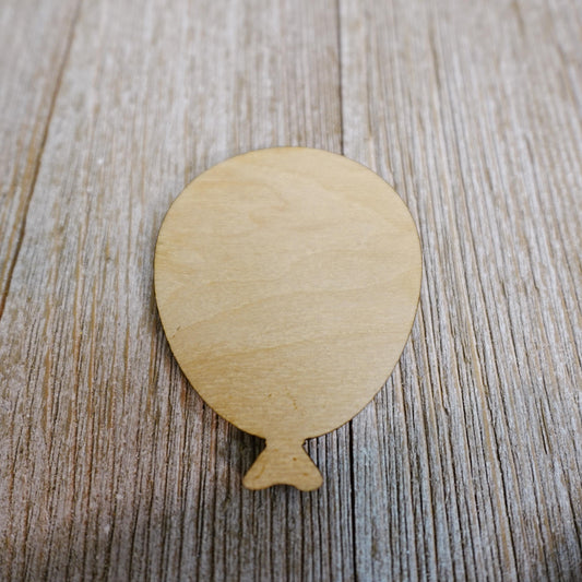Balloon Shape Wood Craft Cutout, Wood Craft Supply, Unfinished Wood Blank, Laser Cut Shapes, DIY Embellishment, Ships Fast