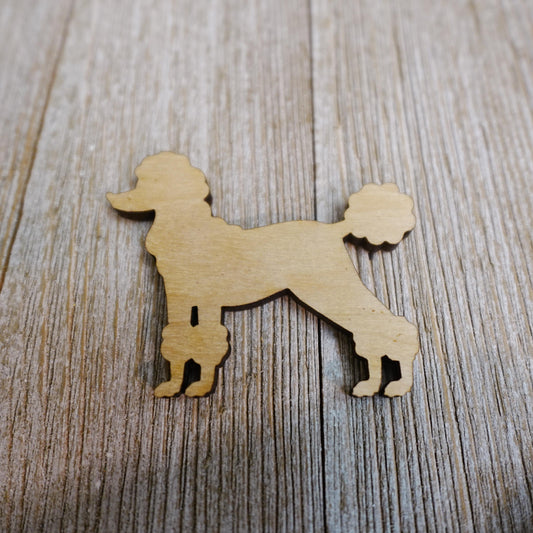 Poodle Shape Wood Craft Cutout, Wood Craft Supply, Unfinished Wood Blank, Laser Cut Shapes, DIY Embellishment, Ships Fast