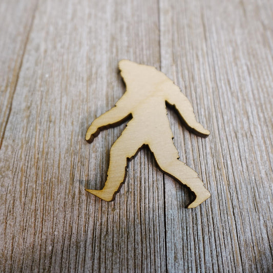 Big Foot\Sasquatch Shape Wood Craft Cutout, Wood Craft Supply, Unfinished Wood Blank, Laser Cut Shapes, DIY Embellishment, Ships Fast