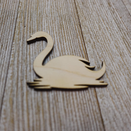 Swan Shape Wood Craft Cutout, Wood Craft Supply, Unfinished Wood Blank, Laser Cut Shapes, DIY Embellishment, Ships Fast