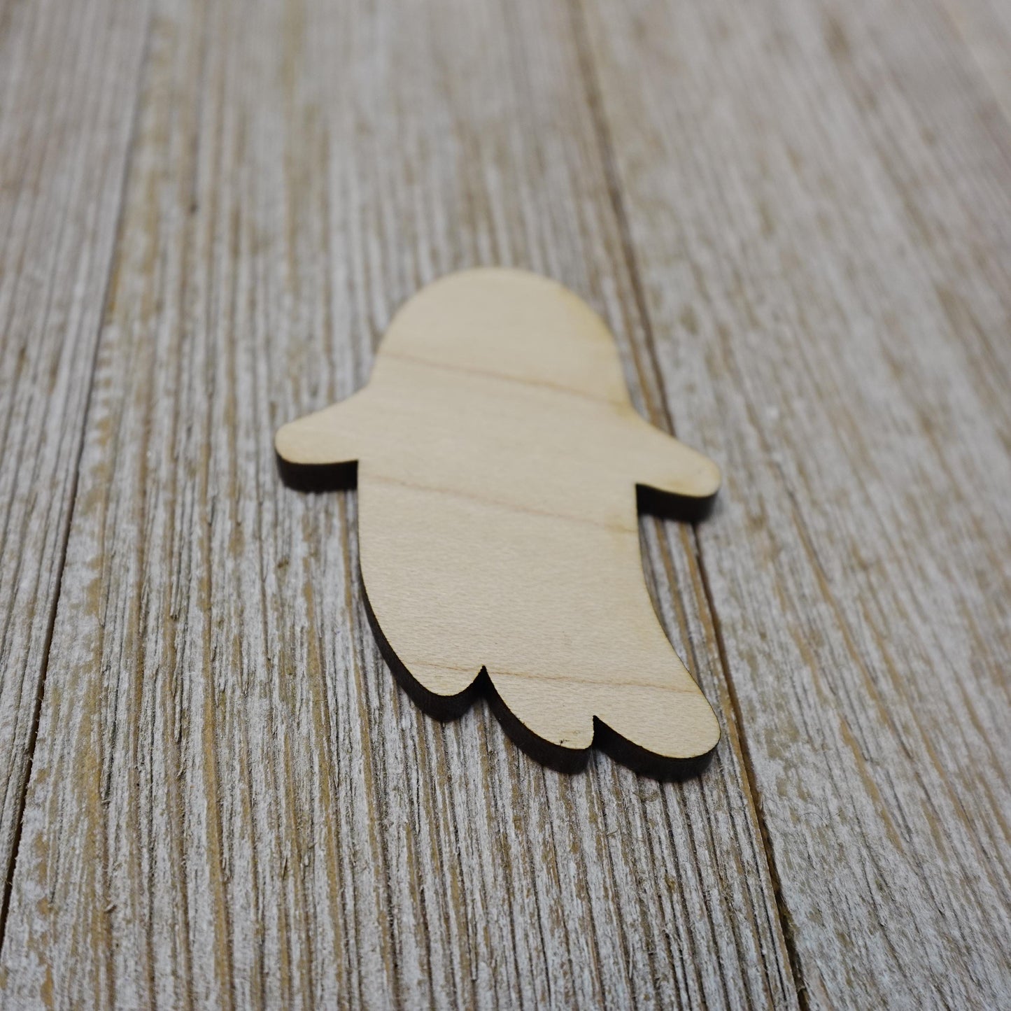 Ghost Shape Wood Craft Cutout, Wood Craft Supply, Unfinished Wood Blank, Laser Cut Shapes, DIY Embellishment, Ships Fast