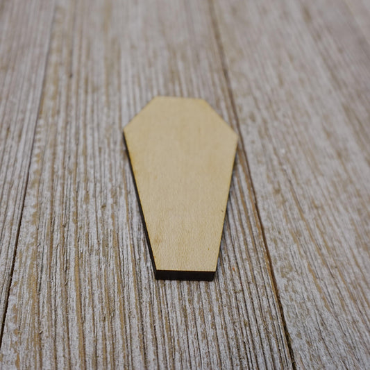 Coffin Shape Wood Craft Cutout, Wood Craft Supply, Unfinished Wood Blank, Laser Cut Shapes, DIY Embellishment, Ships Fast